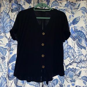 *3for20* Eclipse - Black button up T-Shirt